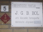 homeopathische praktijk bord